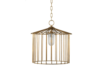 CAGE 01 OUT - Brass outdoor pendant lamp by Il Bronzetto - view 3
